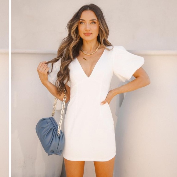 Vici Collections Puff Sleeve Mini Dress - Picture 2 of 9